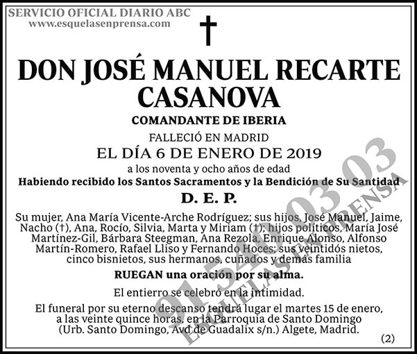 José Manuel Recarte Casanova