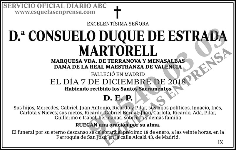 Consuelo Duque de Estrada Martorell