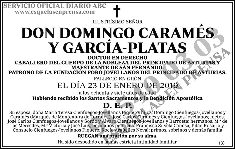 Domingo Caramés y García-Platas