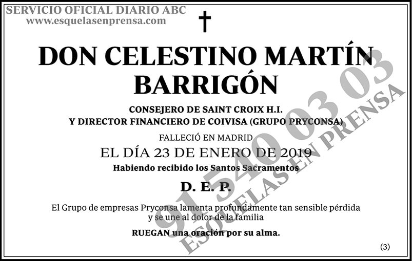 Celestino Martín Barrigón
