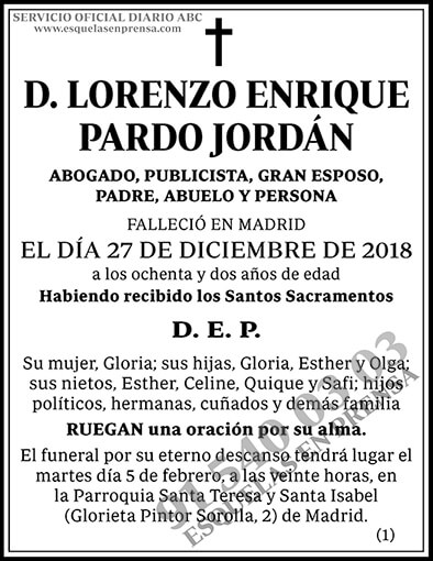 Lorenzo Enrique Pardo Jordán