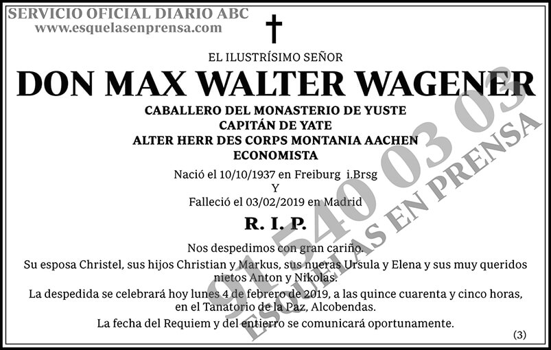 Max Walter Wagener