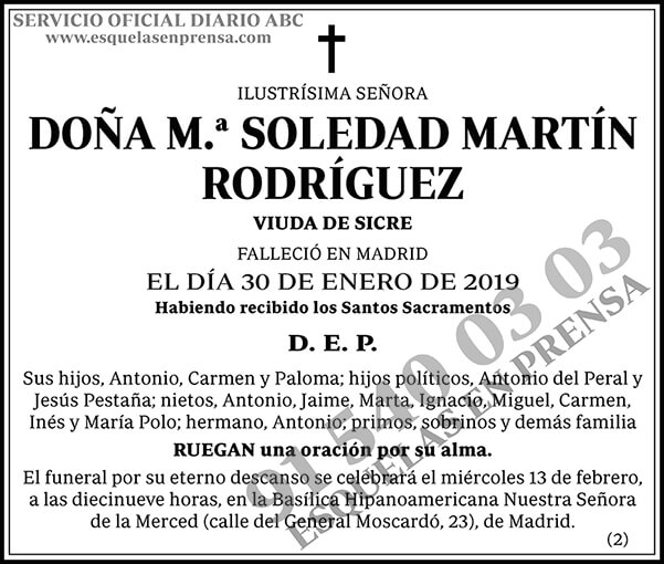 M.ª Soledad Martín Rodríguez