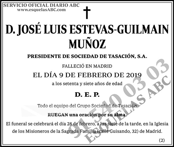 José Luis Estevas-Guilmain Muñoz