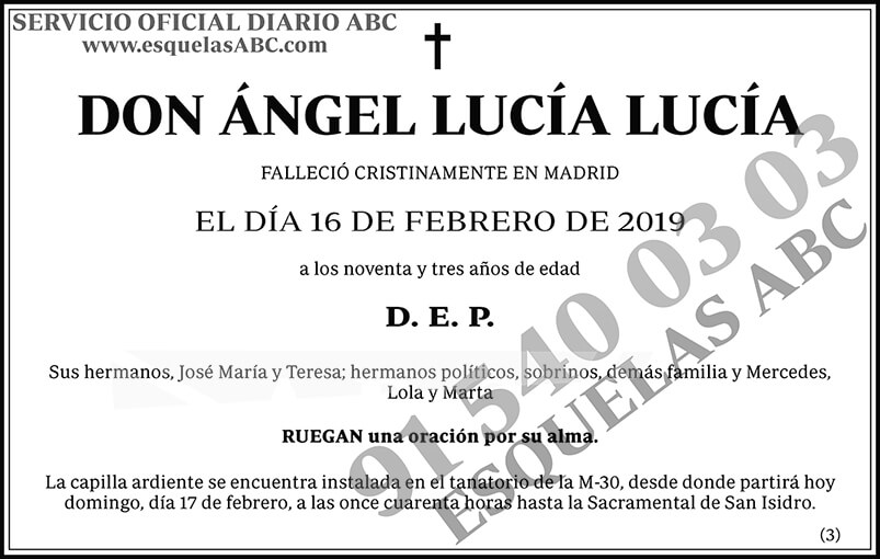 Ángel Lucía Lucía