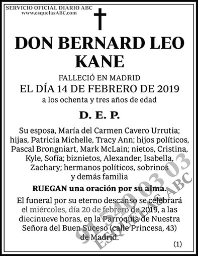 Bernard Leo Kane