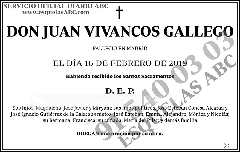 Juan Vivancos Gallego
