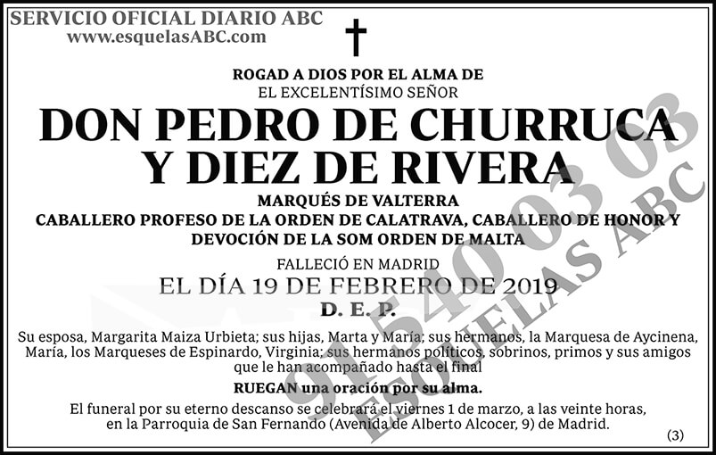 Pedro de Churruca y Diez de Rivera