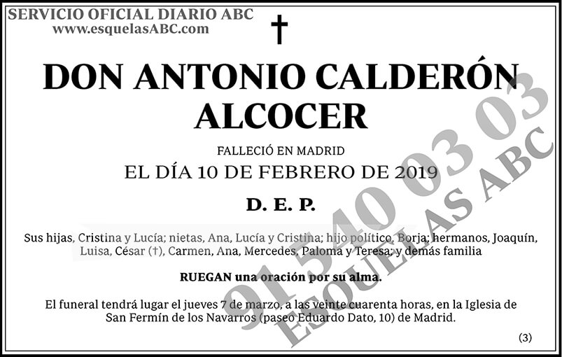 Antonio Calderón Alcocer