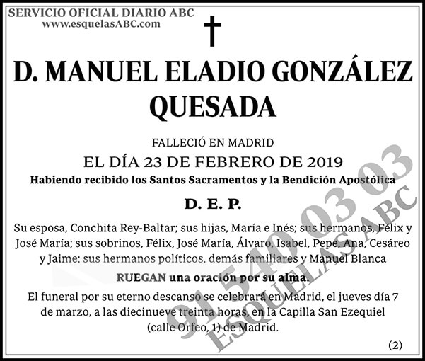 Manuel Eladio González Quesada
