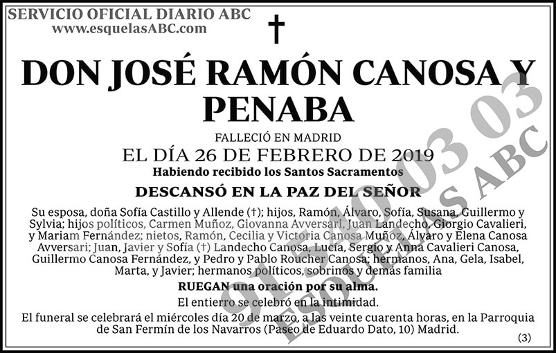 José Ramón Canosa y Penaba