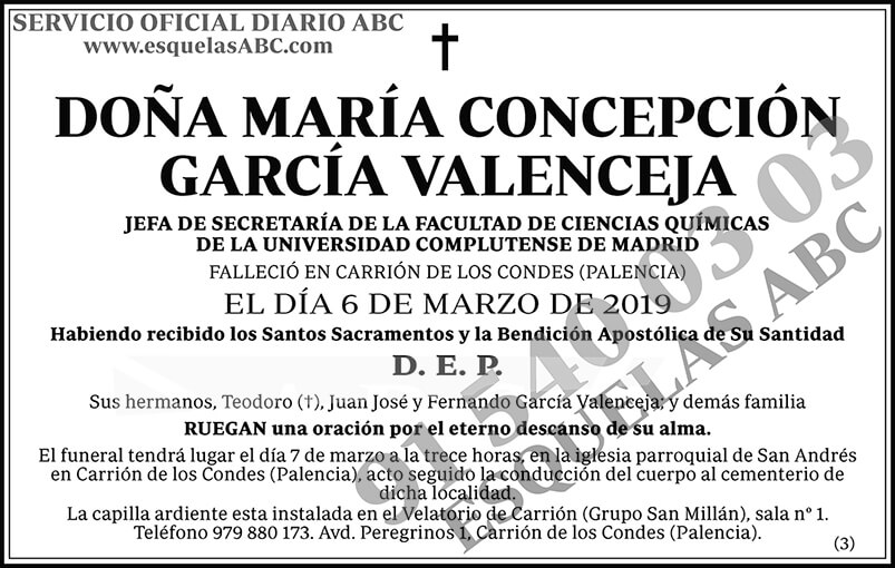 María Concepción García Valenceja