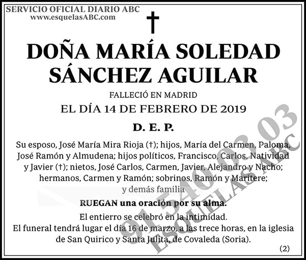 María Soledad Sánchez Aguilar