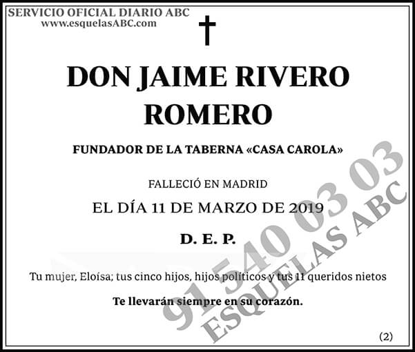 Jaime Rivero Romero