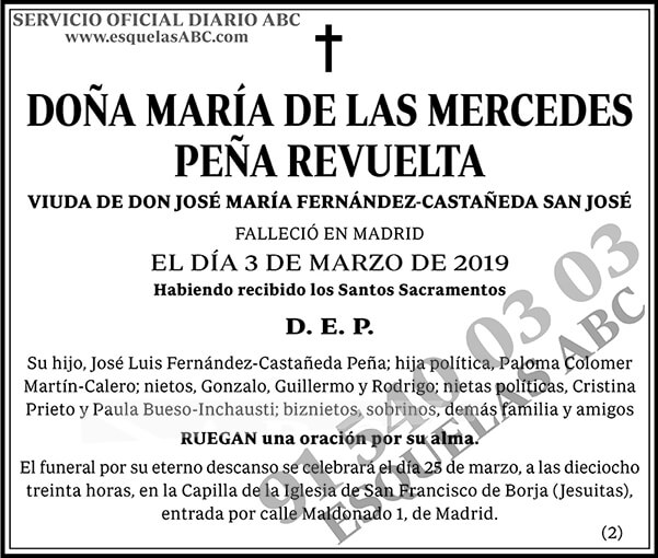 María de las Mercedes Peña Revuelta