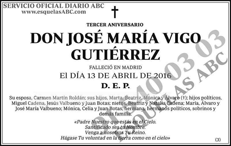 José María Vigo Gutiérrez