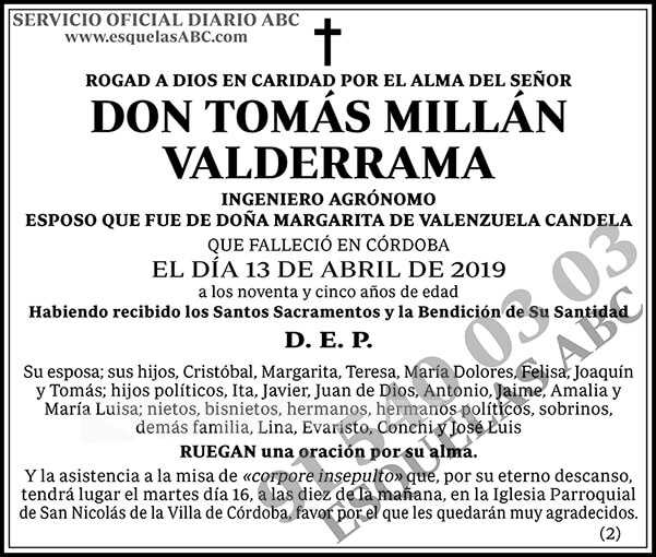 Tomás Millán Valderrama