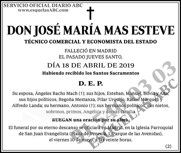 José María Mas Esteve