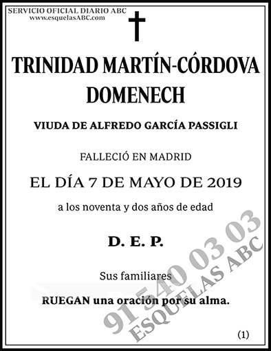 Trinidad Martín-Córdova Domenech