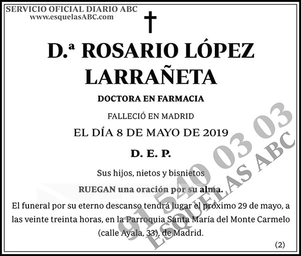 Rosario López Larrañeta