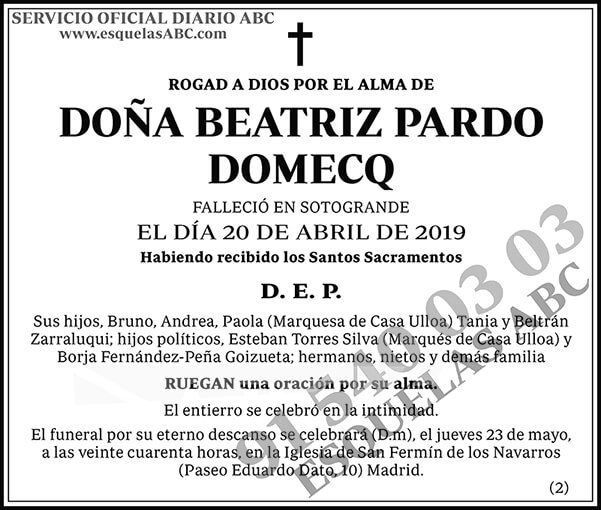 Beatriz Pardo Domecq