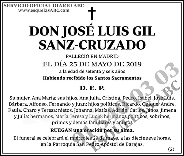 José Luis Gil Sanz-Cruzado