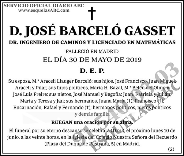 José Barceló Gasset