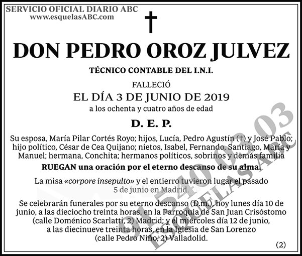 Pedro Oroz Julvez