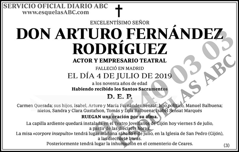 Arturo Fernández Rodríguez