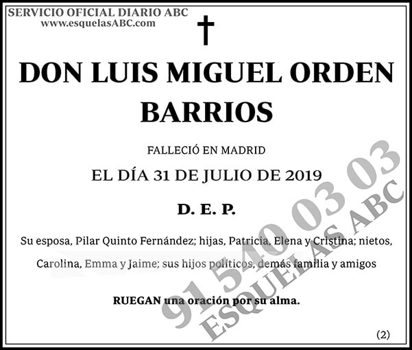 Luis Miguel Orden Barrios