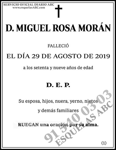 Miguel Rosa Morán