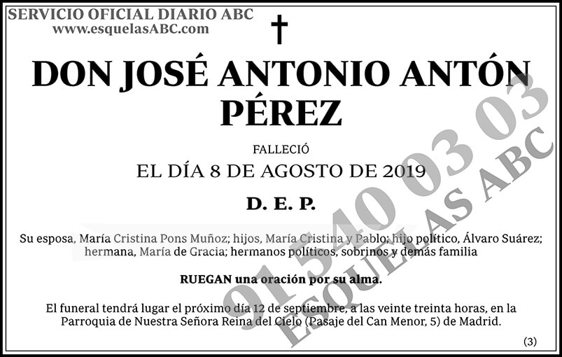José Antonio Antón Pérez