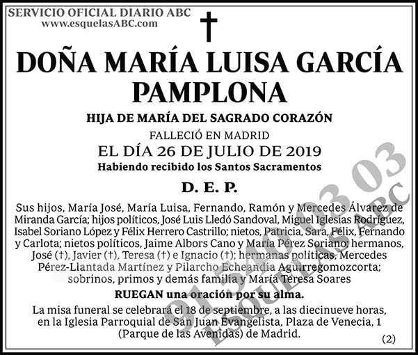 María Luisa García Pamplona
