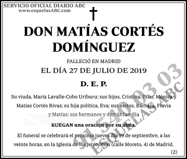 Matías Cortés Domínguez
