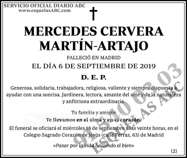 Mercedes Cervera Martín-Artajo