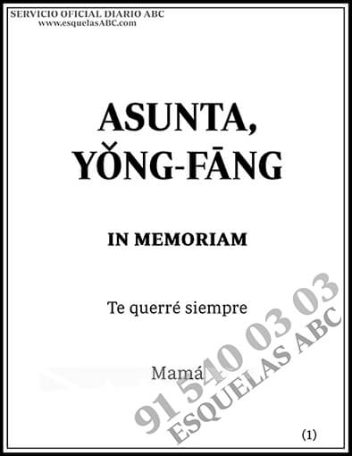 Asunta, Yong-Fang
