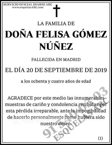 Felisa Gómez Núñez