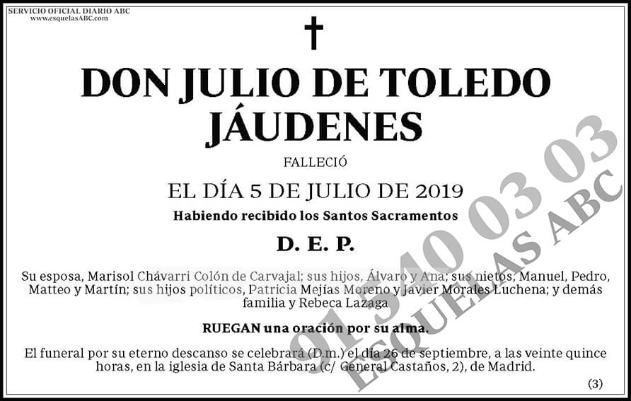 Julio de Toledo Jáudenes