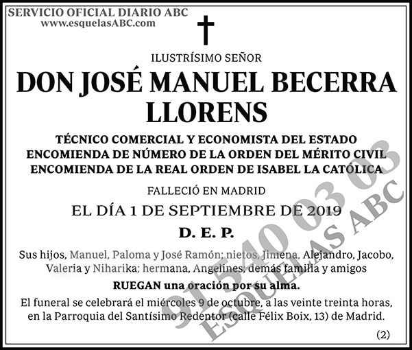 José Manuel Becerra Llorens