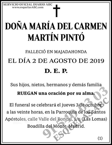 María del Carmen Martín Pintó