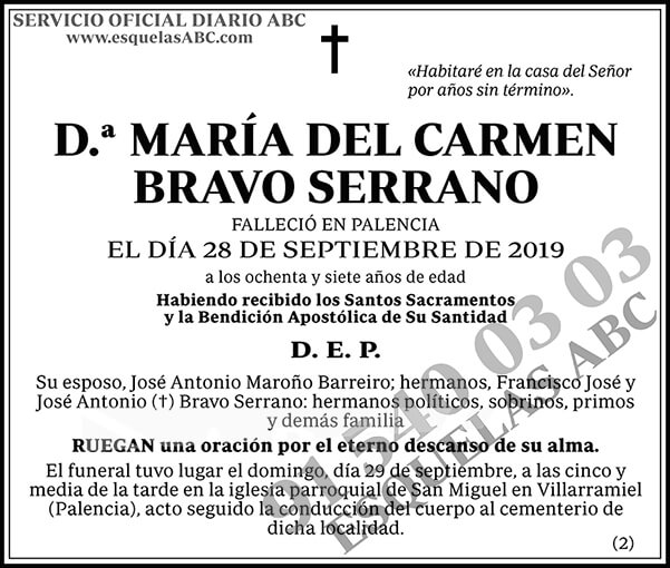 María del Carmen Bravo Serrano