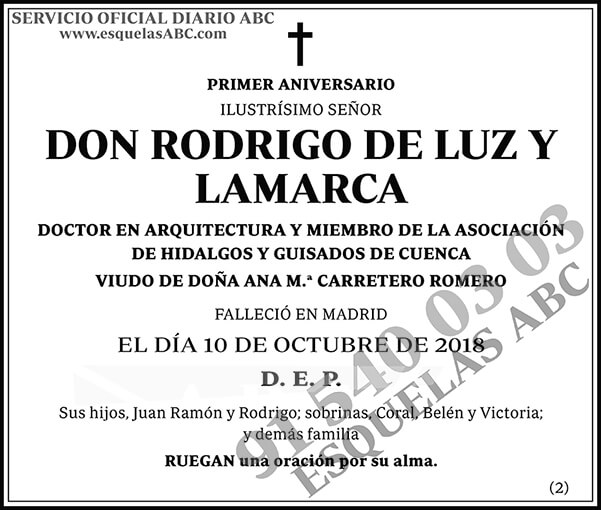Rodrigo de Luz y Lamarca