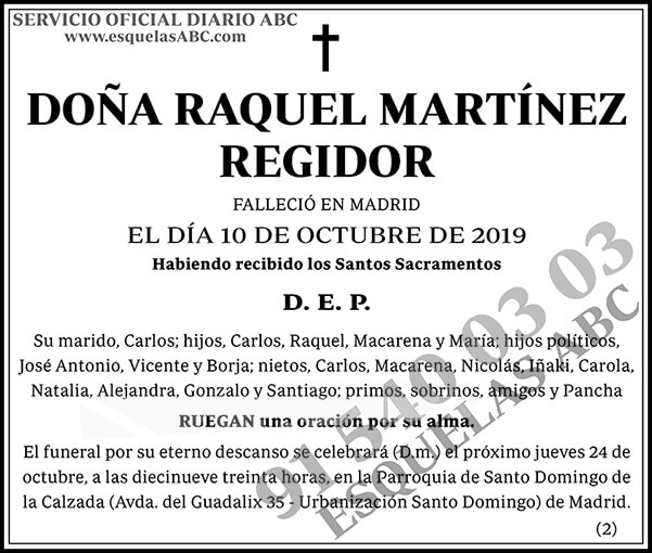 Raquel Martínez Regidor
