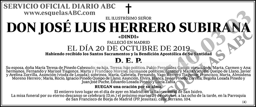 José Luis Herrero Subirana