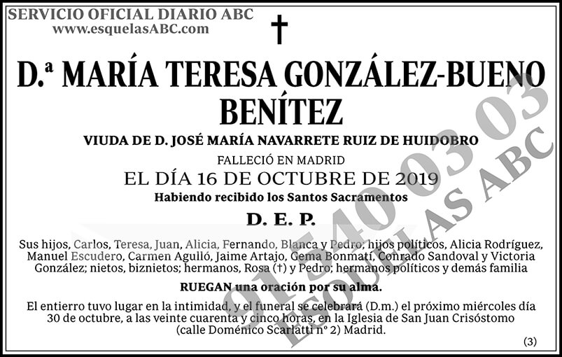 María Teresa González-Bueno Benítez