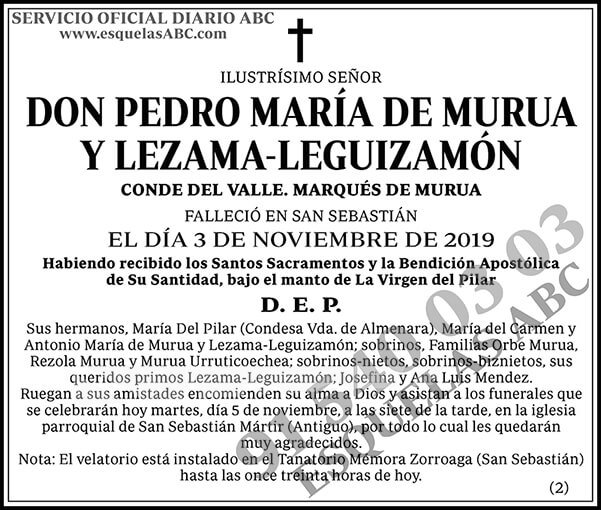 Pedro María de Murua y Lezama-Leguizamón