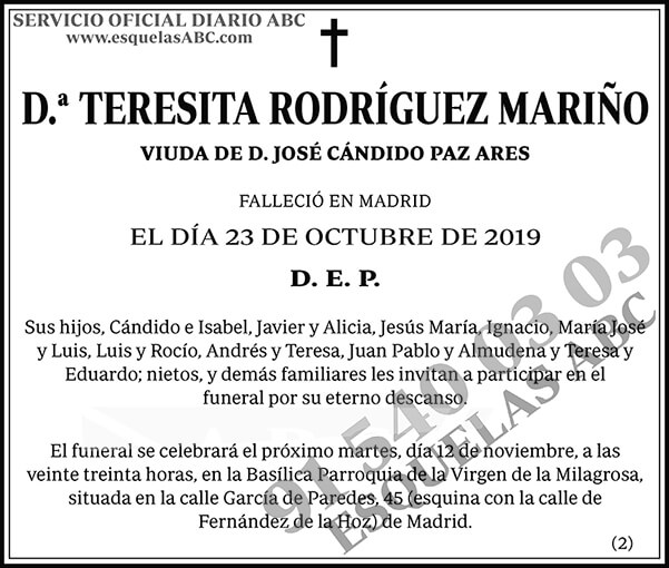 Teresita Rodríguez Mariño