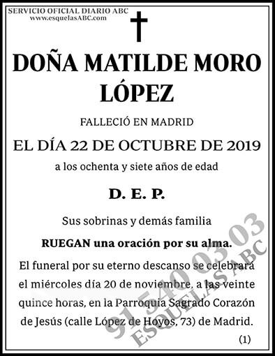 Matilde Moro López