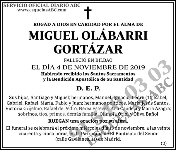 Miguel Olábarri Gortázar
