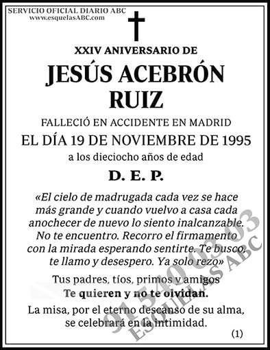 Jesús Acebrón Ruiz